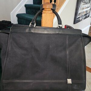 Diane Von Furstenberg Vintage Large Canvas Travel Bag EUC